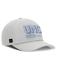 Jordan Men's Gray North Carolina Tar Heels 2025 Sideline Dust Pinched Rise Adjustable Hat