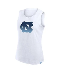 Fanatics Women's White North Carolina Tar Heels Activate Slub Tank Top