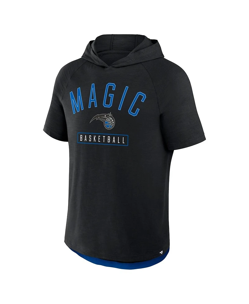 Fanatics Men's Black Orlando Magic Pass Legend Raglan Hoodie T-Shirt