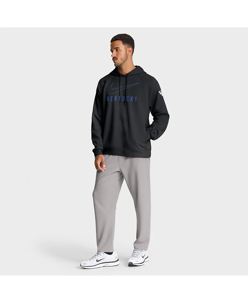 Nike Men's Black Kentucky Wildcats Premium Raglan Performance Pullover Hoodie