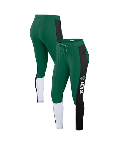 Wear by Erin Andrews Women's Green/Black New York Jets Color-Block Leggings
