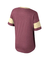 Colosseum Big Girls Garnet Florida State Seminoles Frontier Tie Front T-Shirt