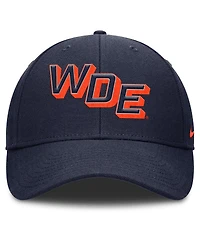 Nike Men's Navy Auburn Tigers Slanted Primetime Rise Dri-fit Adjustable Hat