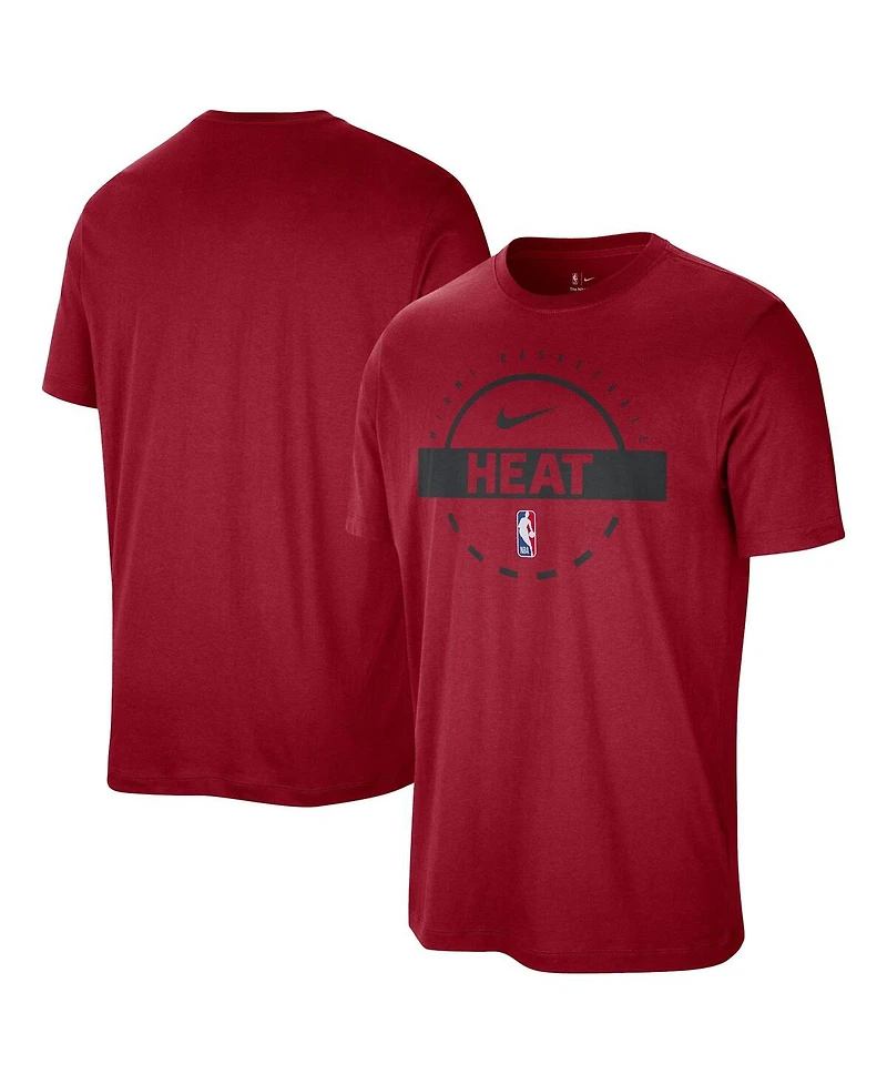 Nike Men's Red Miami Heat Authentic Practice T-Shirt