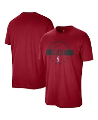 Nike Men's Red Miami Heat Authentic Practice T-Shirt