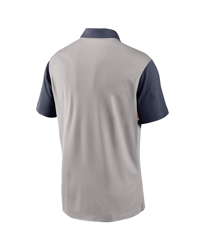 Nike Men's Gray/Navy Auburn Tigers Vapor Dri-fit Polo Shirt