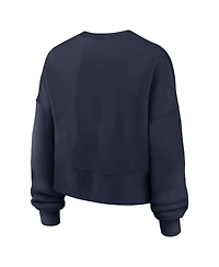 Nike Women's Navy Auburn Tigers Oversized Phoenix Arch Pullover Sweatshirt