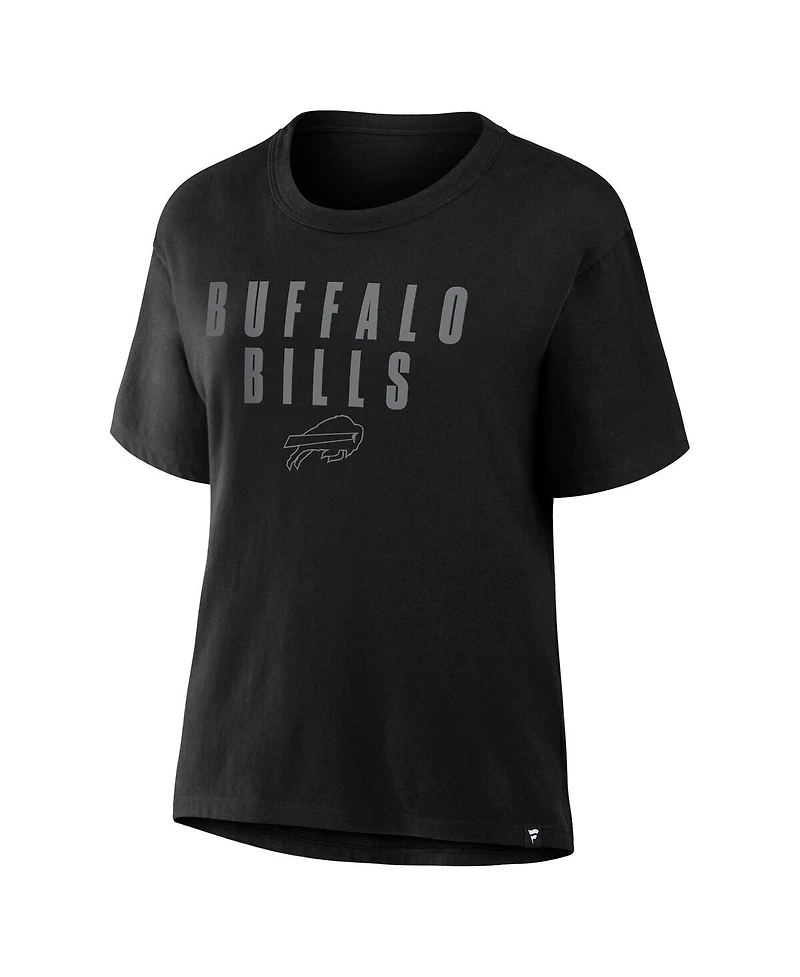 Fanatics Women's Black Buffalo Bills Blackout Kneel Down Legacy T-Shirt