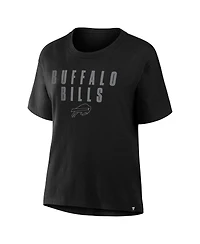 Fanatics Women's Black Buffalo Bills Blackout Kneel Down Legacy T-Shirt