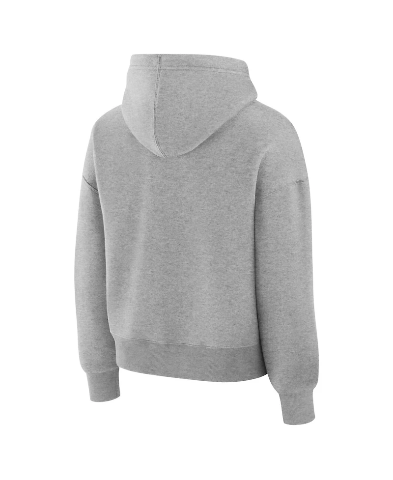 Fanatics Women's Heather Gray Chicago Bears Eligible Receiver Legacy Pullover Hoodie