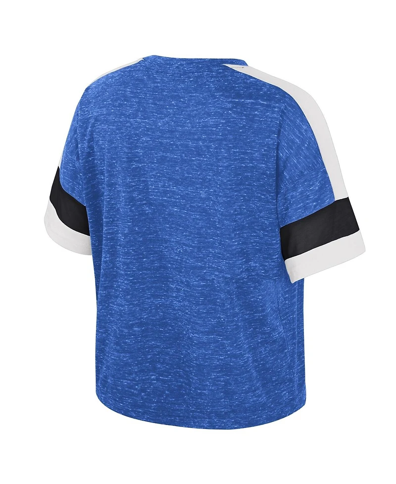 Colosseum Women's Royal Kentucky Wildcats Color Block Scoop Neck T-Shirt