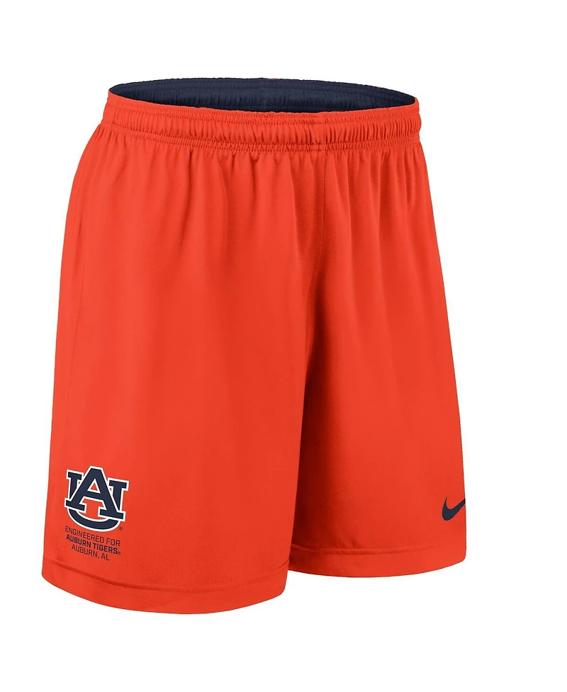 Nike Men's Navy/Orange 2-Piece Auburn Tigers 2025 Sideline Reversible Dri-fit Shorts