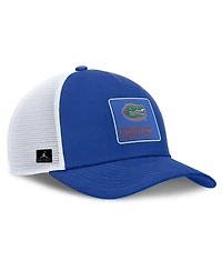 Jordan Men's Royal/White Florida Gators 2025 On-Field Rise Engineered Trucker Adjustable Hat