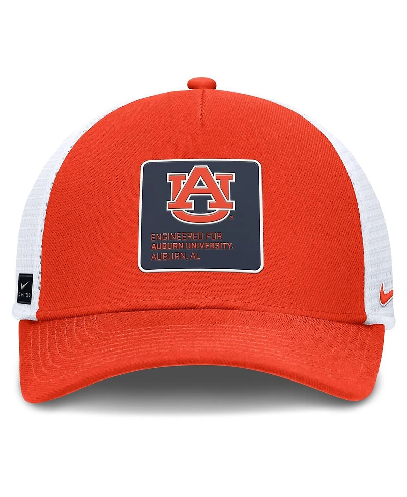 Nike Men's Orange Auburn Tigers 2025 On-Field Rise Engineered Dri-fit Trucker Adjustable Hat