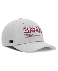 Nike Men's Gray Alabama Crimson Tide 2025 Sideline Dust Pinched Rise Adjustable Hat