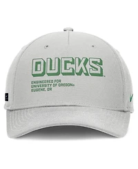 Nike Men's Gray Oregon Ducks 2025 Sideline Dust Pinched Rise Adjustable Hat