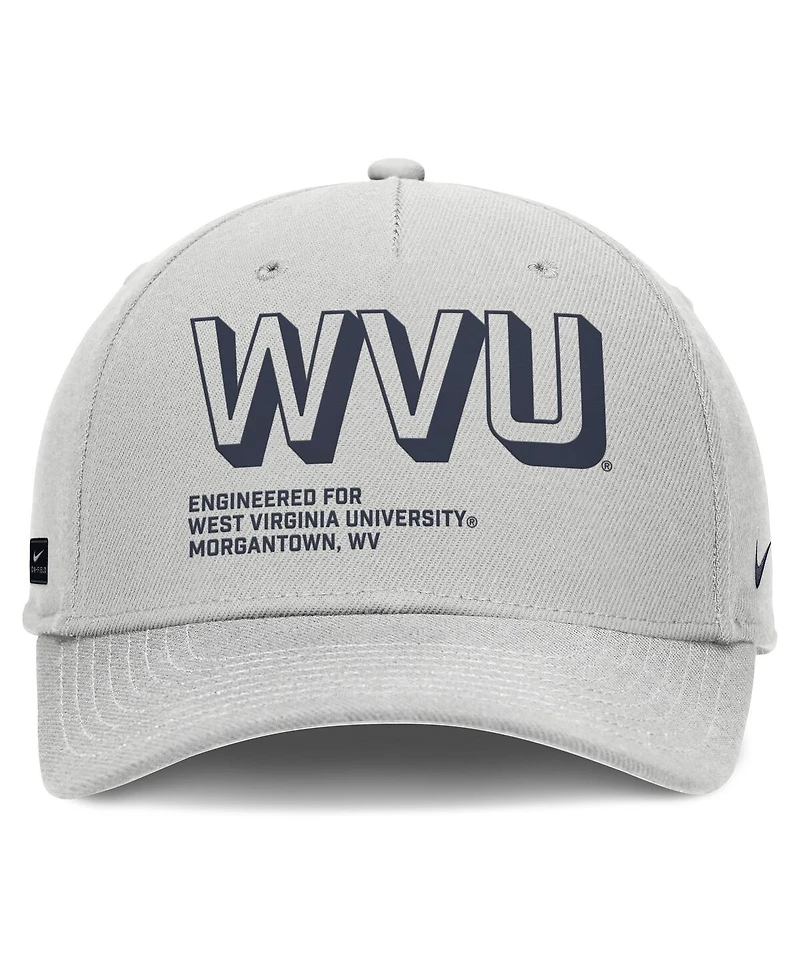 Nike Men's Gray West Virginia Mountaineers 2025 Sideline Dust Pinched Rise Adjustable Hat