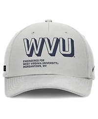 Nike Men's Gray West Virginia Mountaineers 2025 Sideline Dust Pinched Rise Adjustable Hat