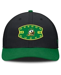 Fanatics Men's Black/Green Oregon Ducks Adapt Adjustable Trucker Hat
