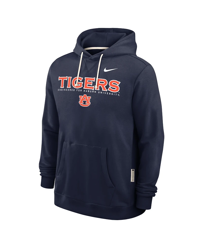 Nike Men's Navy Auburn Tigers 2025 Sideline Standard Issue Dri-fit Hoodie