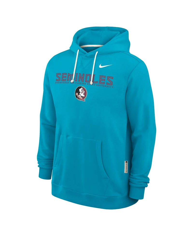 Nike Men's Turquoise Florida State Seminoles 2025 Sideline Standard Issue Dri-fit Hoodie