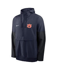 Nike Men's Navy Auburn Tigers Anorak Half-Zip Hoodie Jacket