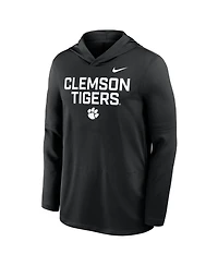 Nike Men's Black Clemson Tigers 2025 Sideline Performance Long Sleeve Hoodie T-Shirt