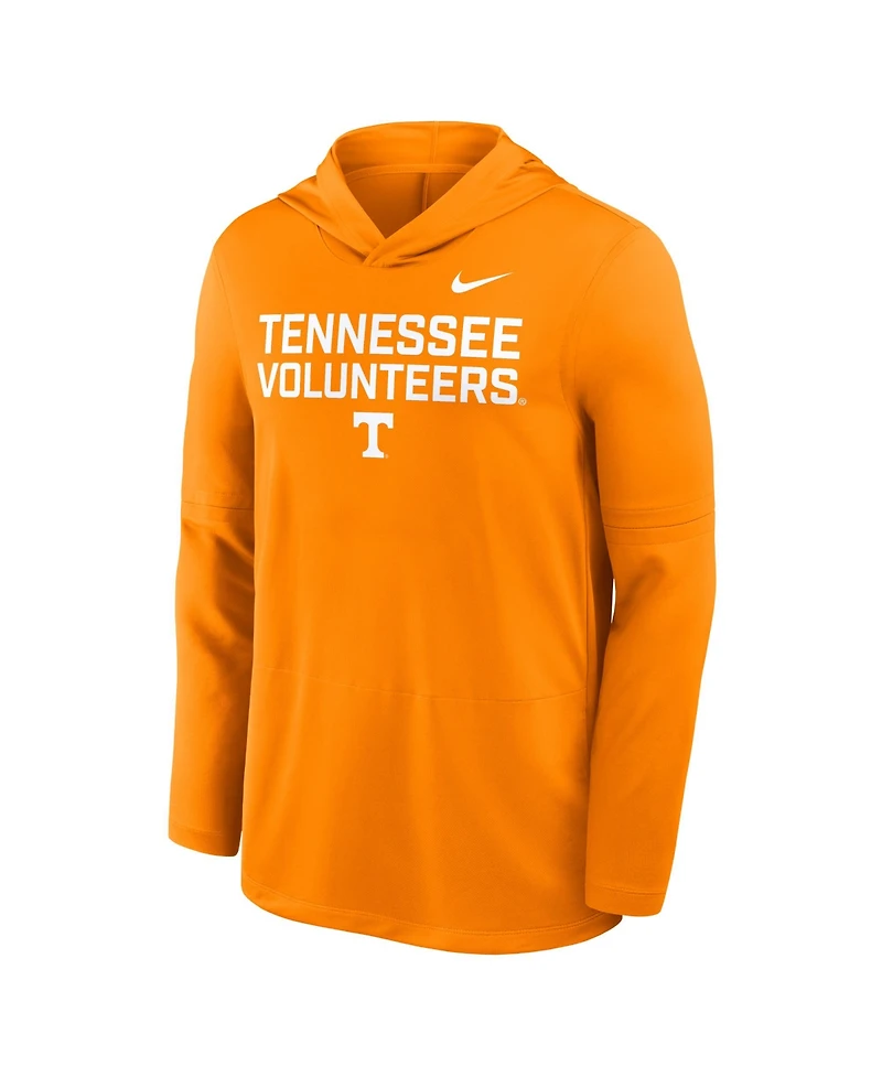 Nike Men's Tennessee Orange Volunteers 2025 Sideline Performance Long Sleeve Hoodie T-Shirt