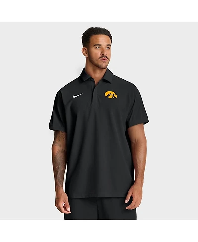 Nike Men's Black Iowa Hawkeyes 2025 Coaches Sideline Polo Shirt