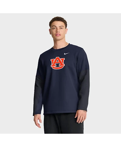 Nike Men's Navy Auburn Tigers 2025 Sideline Coach Dri-fit Long Sleeve T-Shirt