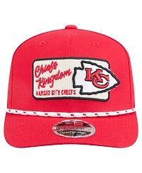 New Era Men's Red Kansas City Chiefs Chant 9SEVENTY Stretch-Snap Hat