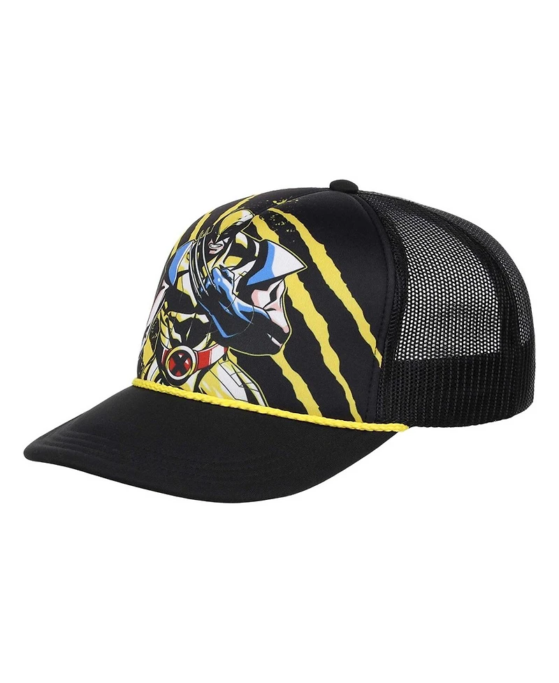 Lids Men's Black Wolverine Big Front Foam Trucker Adjustable Hat