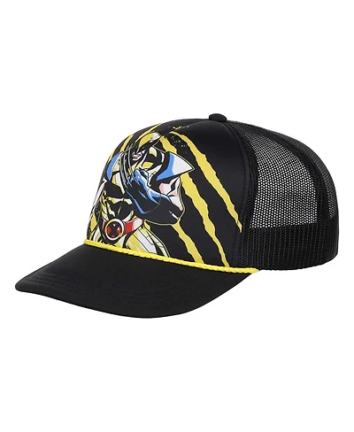 Lids Men's Black Wolverine Big Front Foam Trucker Adjustable Hat