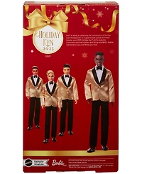Barbie 2025 Holiday Ken Doll Dark Brown Hair