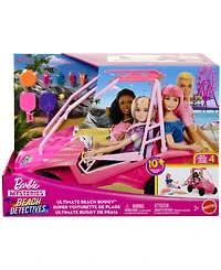 Barbie Mysteries: Beach Detectives Ultimate Beach Buggy Vehicle Playset with 10 Plus Accessories