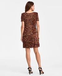 Connected Women's V-Neck Tiered Sheath Dress