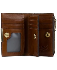 Patricia Nash Busalla Leather Bifold Zipper Wallet