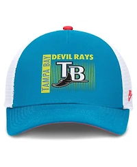 Nike Men's Teal Tampa Bay Rays Neon 90s Rise Structured Performance Adjustable Trucker Hat