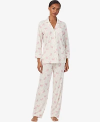 Lauren Ralph Women's 3/4-Sleeve Pajama Set