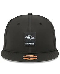 New Era Men's Black Baltimore Ravens 2025 Sideline 59FIFTY Fitted Hat