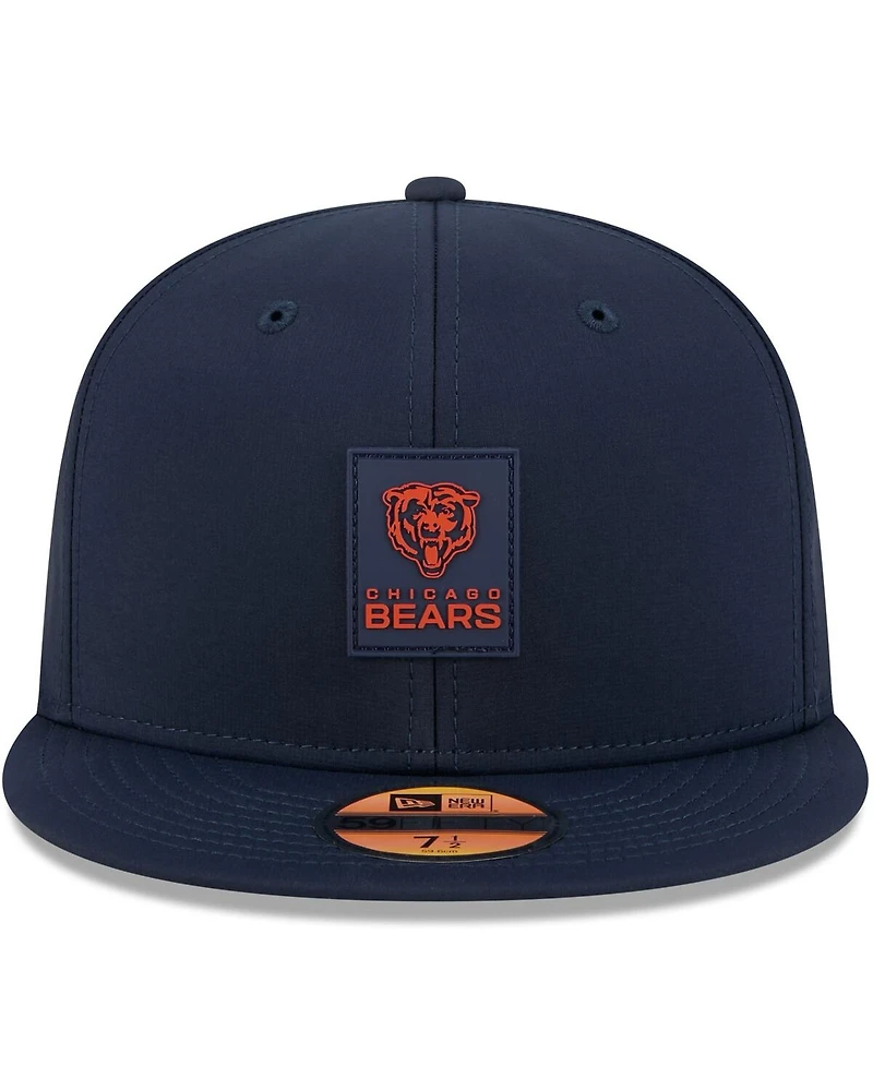 New Era Men's Navy Chicago Bears 2025 Sideline 59FIFTY Fitted Hat