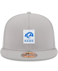 New Era Men's Gray Los Angeles Rams 2025 Sideline 59FIFTY Fitted Hat