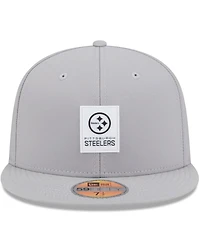 New Era Men's Gray Pittsburgh Steelers 2025 Sideline 59FIFTY Fitted Hat