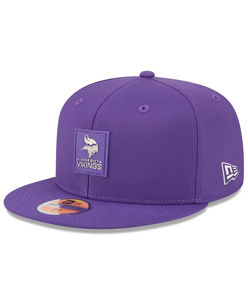 New Era Men's Purple Minnesota Vikings 2025 Sideline 59FIFTY Fitted Hat