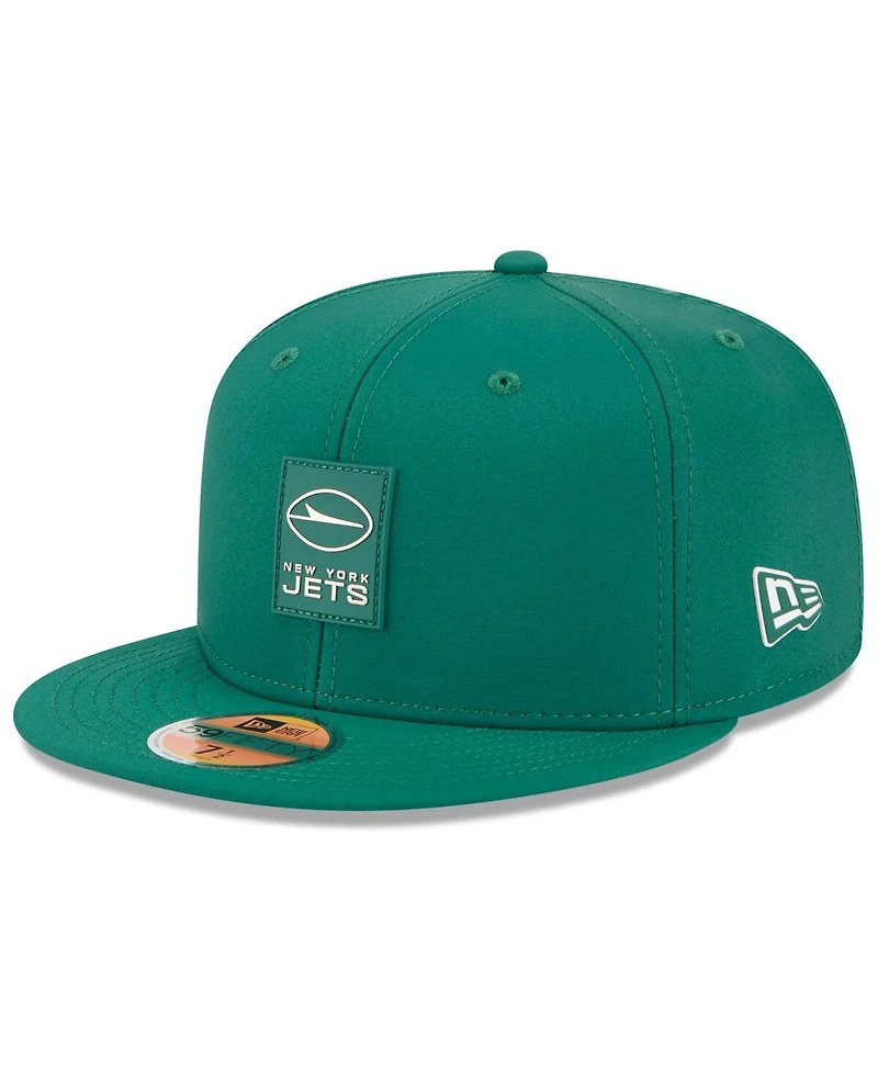 New Era Men's Green York Jets 2025 Sideline 59FIFTY Fitted Hat
