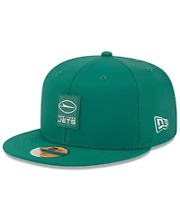 New Era Men's Green York Jets 2025 Sideline 59FIFTY Fitted Hat