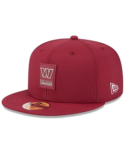 New Era Men's Burgundy Washington Commanders 2025 Sideline 59FIFTY Fitted Hat