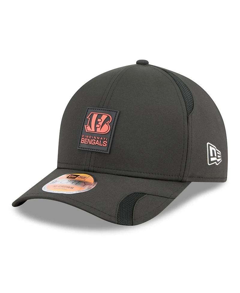 New Era Big Boys and Girls Black Cincinnati Bengals 2025 Sideline 9FORTY Adjustable Hat