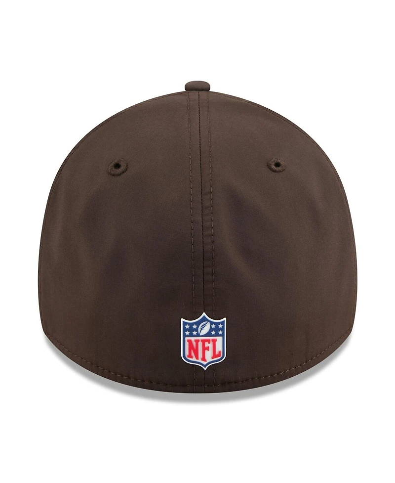 New Era Men's Brown Cleveland Browns 2025 Sideline 39THIRTY Flex Hat