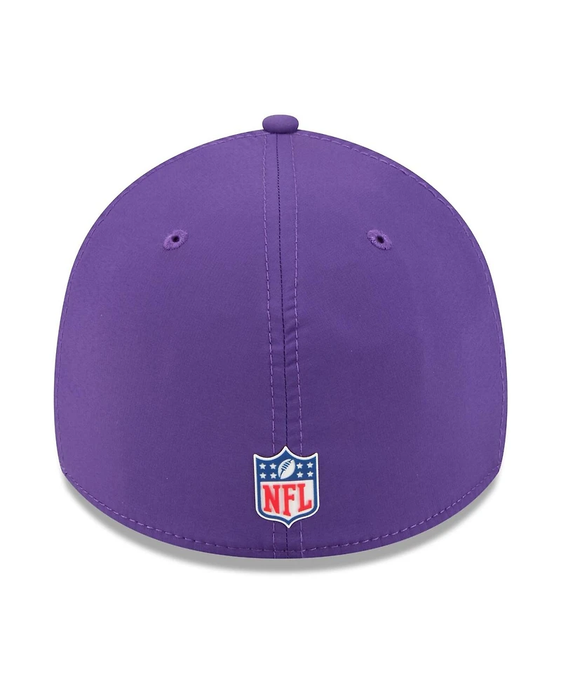 New Era Men's Purple Minnesota Vikings 2025 Sideline 39THIRTY Flex Hat
